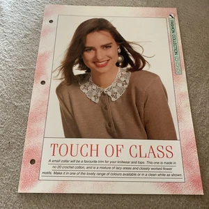 VINTAGE CREATIVE NEEDLES PATTERN - TOUCH OF CLASS CROCHET PATTERN IN Cotton Yarn - Picture 1 of 5