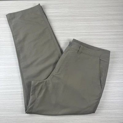 REI Mens Pants 36x32 Tan Lightweight Travel Hiking Chino Zip Pockets Outdoor - Image 1 of 4