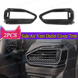 Carbon Fiber Dashboard Side Air Vent Outlet A/C Cover For Subaru Forester 2025+ - Picture 1 of 8