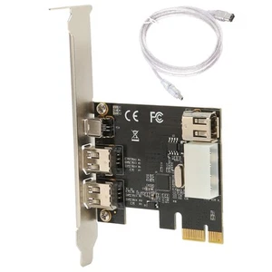 4 Ports PCIE Firewire 400 Card Multiport PCIe 1X To 1394A Video Card For - Afbeelding 1 van 12