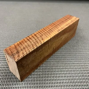 CW250 Curly Claro Walnut Billet Block Carving Craft Knife Handle Game Call 10.5" - Picture 1 of 12