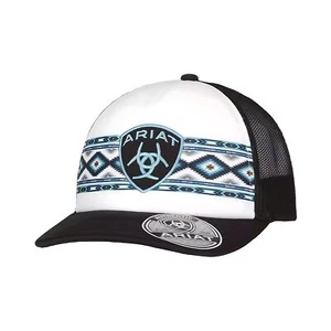Ariats Ladies Cap Southwest Black & White Pattern - Picture 1 of 2