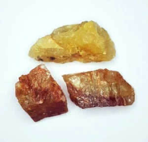 Lote de 3 piezas de gemas de berilo amarillo natural de 106,77 quilates de piedras preciosas sueltas sin calefacción - Imagen 1 de 9