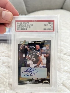 2004 Score Inscriptions Antonio Gates #265 Auto Psa 8 - Picture 1 of 3
