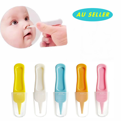 Baby Care Ear Nose Navel Cleaning Tweezers Safety Forceps Plastic Cleaner • 4.95$