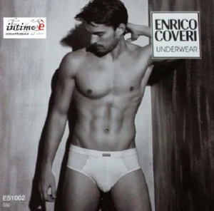 6 PZ SLIP ENRICO COVERI UOMO RAGAZZO COTONE ELASTICIZZATO ELASTICO INTERNO - Foto 1 di 5