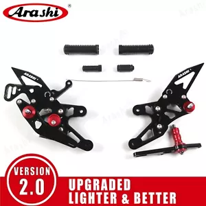 Adjustable Rearsets Footpegs Footrest For BMW S1000RR 2015-2019 S1000R 2017-2019 - Picture 1 of 10