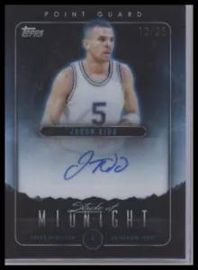 2024 Topps Midnight Stroke of Midnight Blue Auto SMA-JK Jason Kidd 13/25 - Picture 1 of 2
