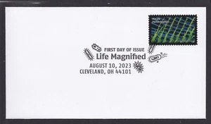 US 5802b Life Magnified Macaw Parrot Feather BWP FDC 2023 - Picture 1 of 1