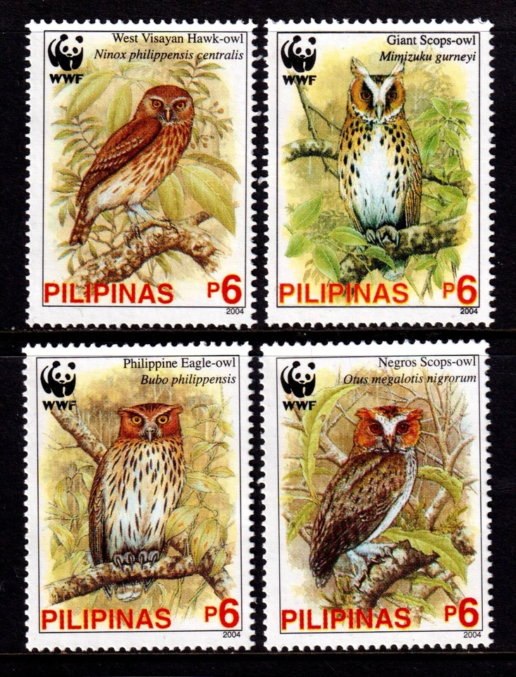 Filipinas 2004 Búhos - WWF Juego Completo Como Nuevo MNH SC 2946-2949 Foto 1 de 1