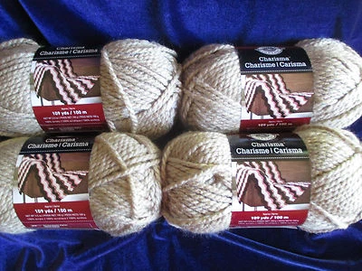 LOOPS & THREADS CHARISMA - 4 CORES TAUPE # 6~ 3,5 oz. cada~MESMO LOTE # 15/097~NOVO - Imagem 1 de 4