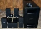 Bose Lifestyle PS28 III Subwoofer + 4 Double Cube Speakers w/ Center Speaker