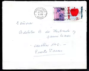 CHILE, SOBRE, INCLUYE TARJETA DE CARIDAD, DESDE OSORNO PUERTO VARAS (NE-144) - Imagen 1 de 2
