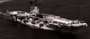 Fotografia USS Ticonderoga CVA-14 US Navy epoca WW2 portaerei 8" x 10" - Foto 1 di 3
