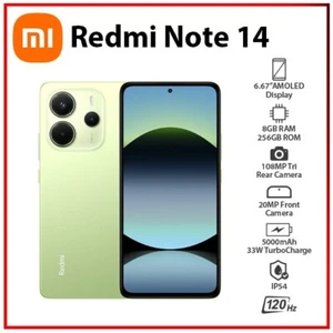 Xiaomi Redmi Note 14 4G 8GB+256GB GREEN Dual SIM Unlocked Android Mobile Phone - Bild 1 von 5