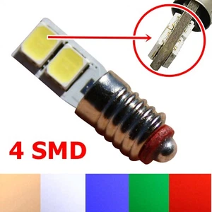 1x 10x LED E5,5 10V-22V Modelleisenbahn Glühlampen Birnen Modellbahn TT H0 - Bild 1 von 1