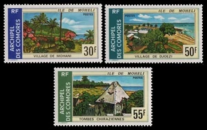 Comoras 1975 - Mi-Nr. 187-189 ** - MNH - Lugares de interés - Imagen 1 de 1