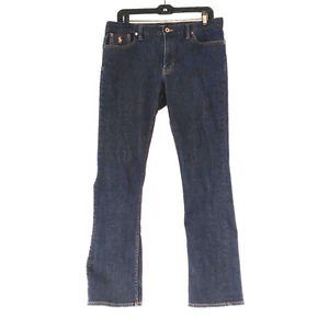 Pantalones de mezclilla deportivos Ralph Lauren para mujer talla 31 azul oscuro pierna recta tiro medio elásticos - Imagen 1 de 11