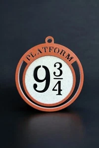Custom 3D Printed Harry Potter 9 3/4 Platform Christmas Ornament - Picture 1 of 3