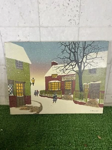 16x12 Orig Oil Painting H. Hargrove General Store Home GalleriesCertified - Picture 1 of 14