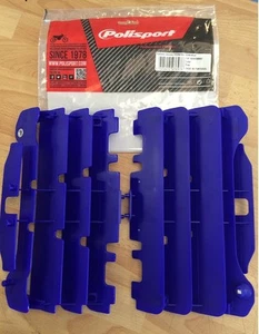 YAMAHA YZF 250 450 2007 2008 2009 POLISPORT RADIATOR LOUVRES GUARDS BLUE - Picture 1 of 1