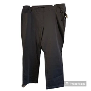 Napa Valley Pants Women 22W Short Gray Comfort Trouser Pull On Slacks Casual - Picture 1 of 14