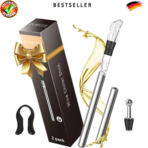 2 Stk Weinkühlstab Set Weinkühler Edelstahl 5 In 1 Weinkühler Stab Aus Edelstahl - Bild 1 von 7