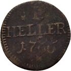 Sachsen-Hildburghausen, I Heller 1766, Ernst FR. Kupfer 0,6 g   Original #VOX164
