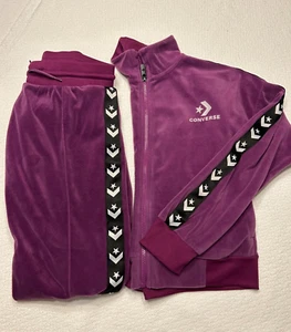 Converse All Star Girls Tracksuit Size XL (13-15)(158-170) Purple - Picture 1 of 11