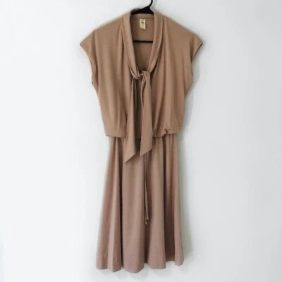 Vintage 70s International Ladies Garment Workers Union Cap Sleeve Dress Sz S - Image 1 of 4