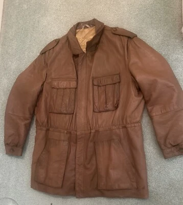 Cortefiel de España - Chaqueta Bomber Cuero Marrón 48 (XL) Foto 1 de 4