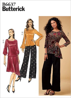Butterick Sewing Pattern B6637 Misses Top Skirt Pants Variations Sizes 14-22 UC - Image 1 of 4