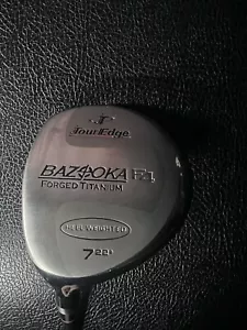 Tour Edge Bazooka F4 Forged Titanium Heel Weighted 22° Left Handed 7 Wood - Picture 1 of 5