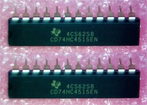 CD74HC4515EN Texas Instrument HS CMOS Logic 4-16 linee Dcode/Dmux - Foto 1 di 2