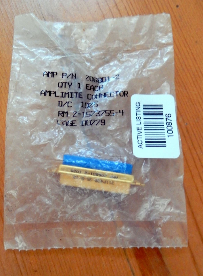 1-Genuine Amp Military Grade 206801-2 Cage 00779   **Hard To Find**  - Image 1 of 1