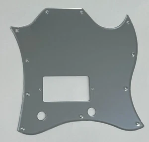 Guitar Pickguard For Gibson SG Standard Single Humbucker,1 Ply Silver Mirror - Picture 1 of 7