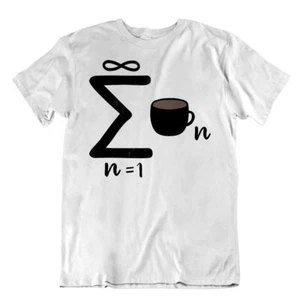 Lustiges Mathe-T-Shirt Infinite Coffee Mathe Tee Wissenschaft Lehrer College Shirt - Bild 1 von 8