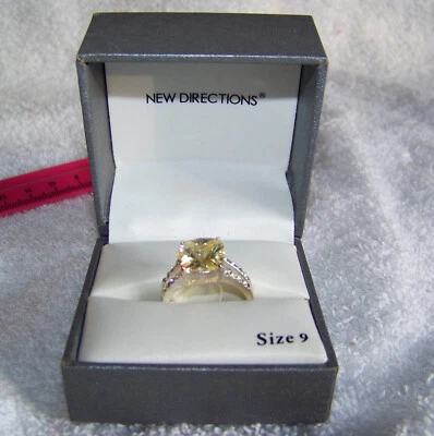 全新带盒 - New Directions 黄石戒指 - 9 码 — 第 1/4 张图片