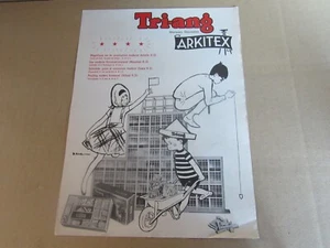 323O 1962'S Tri-Ang Arkitex France Recto Verso Advertising Of Set Construction - Picture 1 of 2