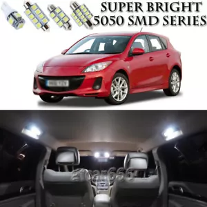 8 Xenon SMD White LED Interior Light Package Kit For Mazda 3 Hatchback 2004-2009 - Picture 1 of 7
