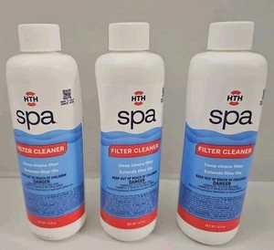HTH Spa Filterreiniger -- Tiefenreinigung verlängert Filterlebensdauer - 3 16 flüssige Unzen Flaschen - Bild 1 von 6