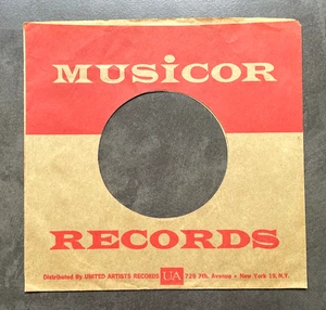 7" Musicor - Company Sleeve USA - Original - Picture 1 of 1