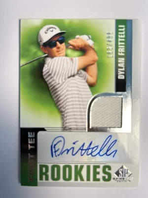 2021 Upper Deck SP Game Used DYLAN FRITTELLI First Tee RC Auto Relic /499‼️PGA🏆 - Image 1 of 2
