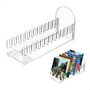Porta Dischi Vinile,Porta Vinili,Offre Spazio per 12 Dischi in Vinile,Scaffale i - Foto 1 di 12