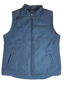 Pebble Beach Vest Womens XL Blue Dry-Luxe Performance Quilted Full Zip Golf - Picture 1 of 6