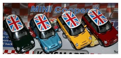 Mini Cooper Model with Pull Back Go Action 1:28 Scale Die Cast model Toy Car - Image 1 of 4