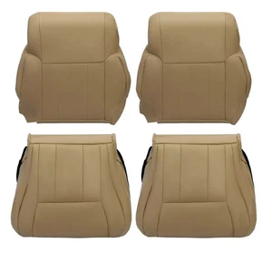 New 4pcs For Toyota 4Runner Leather Seat Cover Driver Passenger Seat Oak Tan - Picture 1 of 18