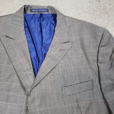 M & S Sartorial 44R серый окно гончая шерсти мужской блейзер Sport пальто куртка - Изображение 1 из 4