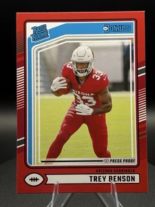 2024 Panini Donruss - Rated Rookie Trey Benson #326 Press Proof Red (RC) - Bild 1 von 3