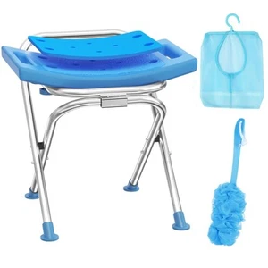 Upgraded Folding Shower Chair, Stainless Steel Foldable Shower Seat for Insid... - Picture 1 of 7
